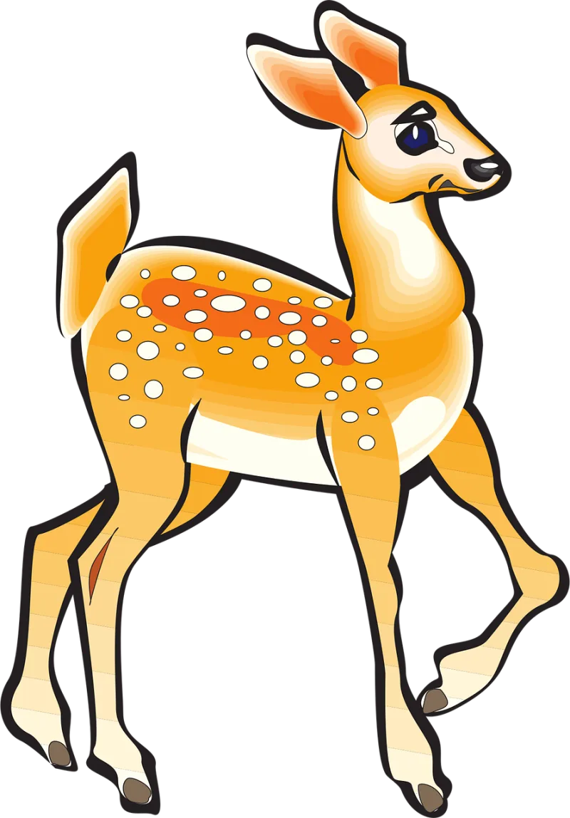 Fawn Animal Deer Stickdatei – Tiere