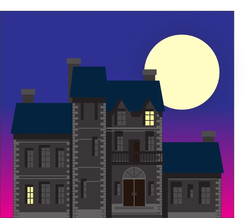 Manor Castle Dark Stickdatei – Kinder