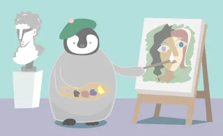 Artist Art Painting Stickdatei – Tiere