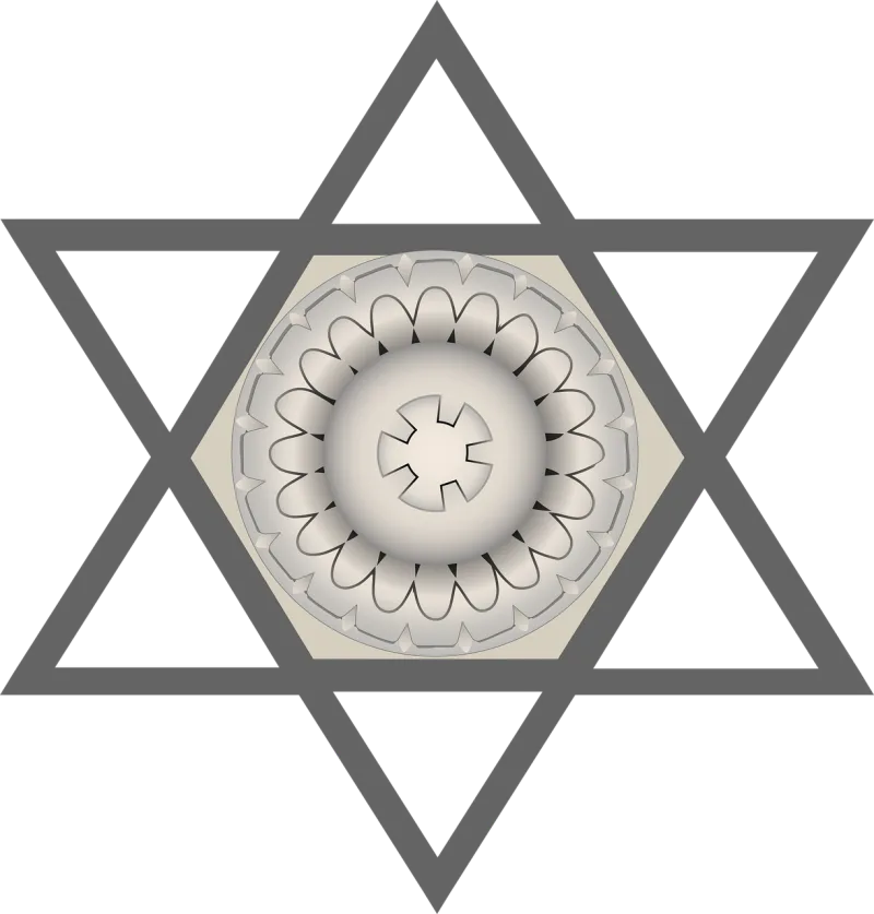 Star Lotus Symbol Stickdatei – Blumen