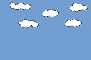 Clouds Nature White Stickdatei – Natur