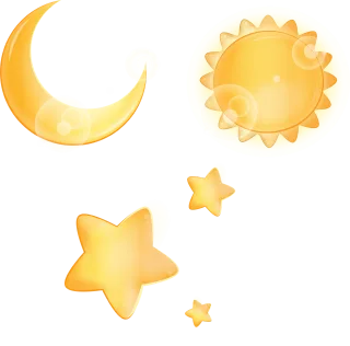 Moon The sun Night sky Stickdatei