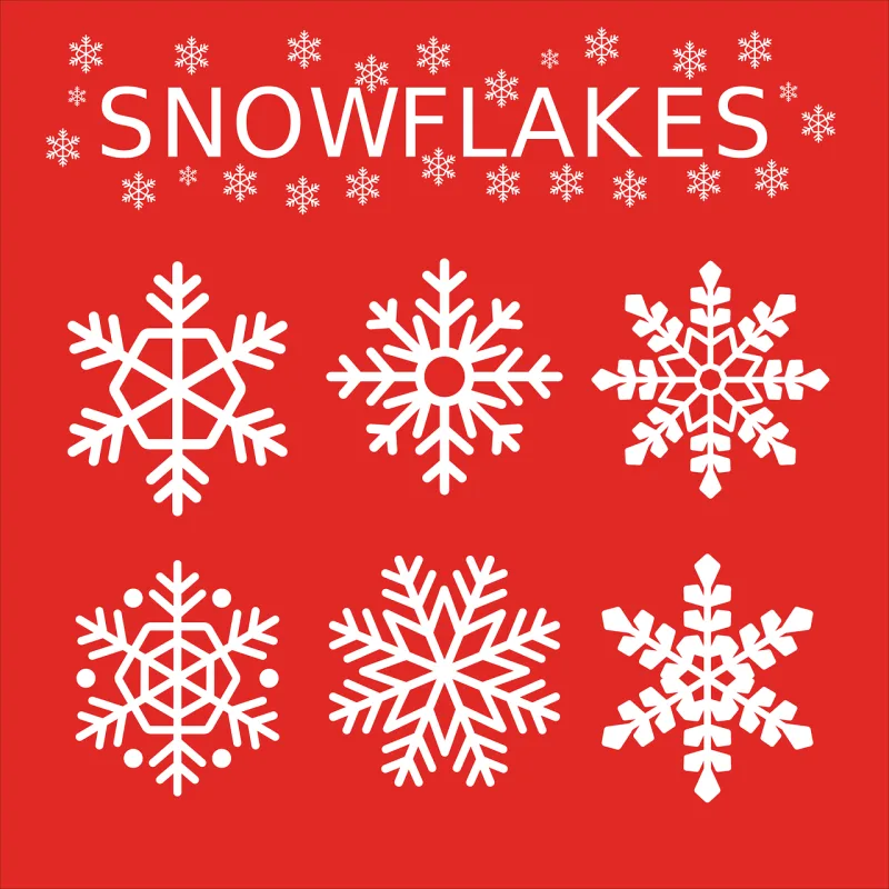 Snowflakes White Winter Stickdatei – Weihnachten