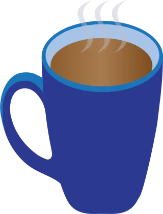 Cup Blue Coffee Stickdatei