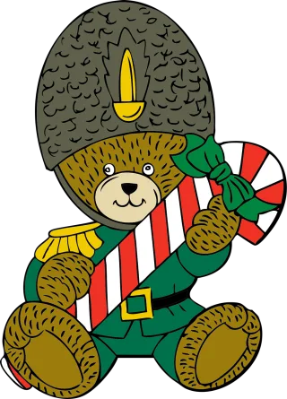 Teddy Bear Christmas Stickdatei