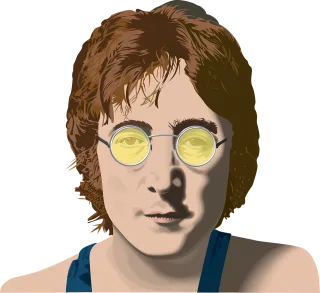 John lennon Singer Famous Stickdatei
