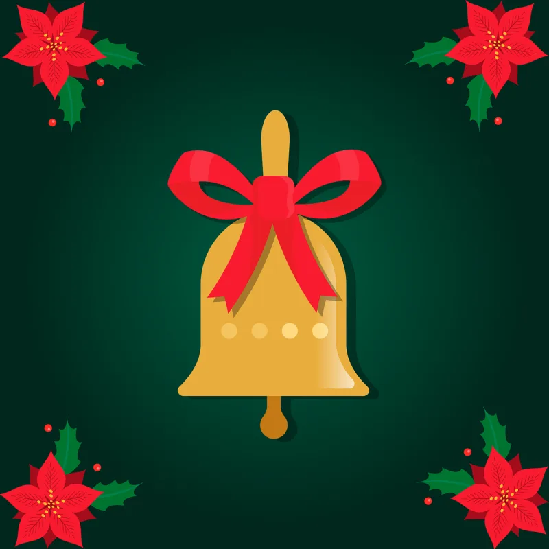 Christmas Bell Pet Stickdatei – Weihnachten