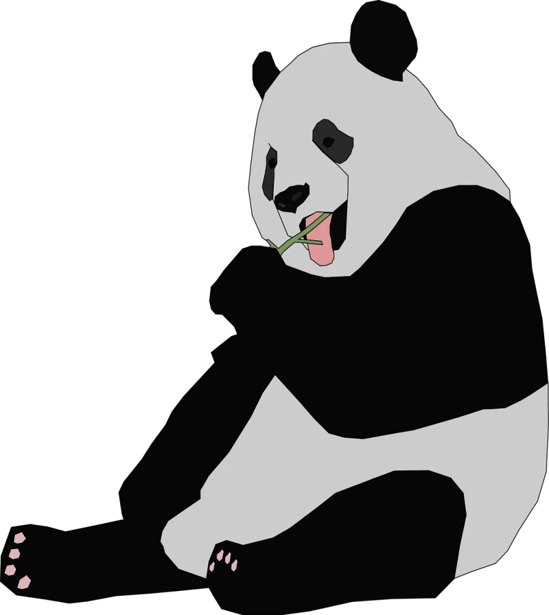 Panda Animal Bear Stickdatei – Tiere