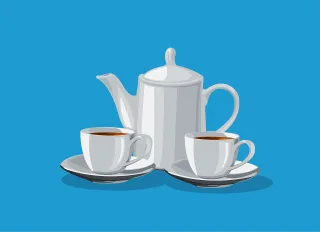 Tea Cup Drink Stickdatei