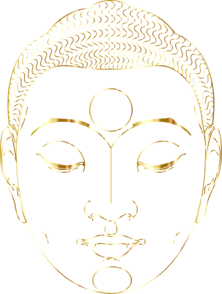 Buddha Buddhism Line art Stickdatei