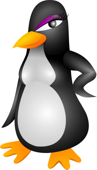 Penguin Female Girl Stickdatei – Tiere