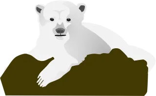 Rock Bear Snow Stickdatei – Tiere
