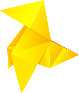 Vector Nature Origami Stickdatei