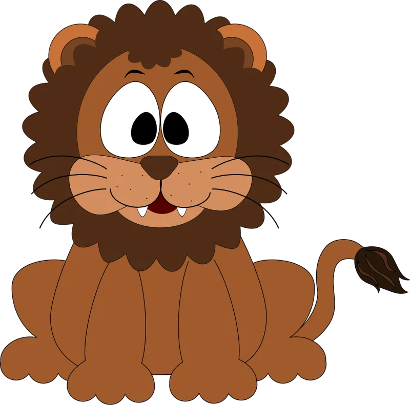 Loin Cartoon Inkscape Stickdatei – Tiere