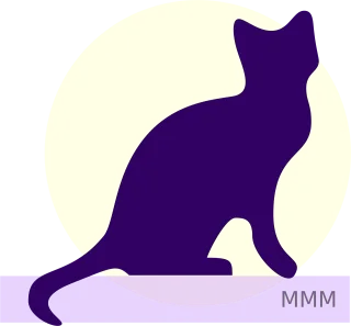 Cat Animal Moon Stickdatei