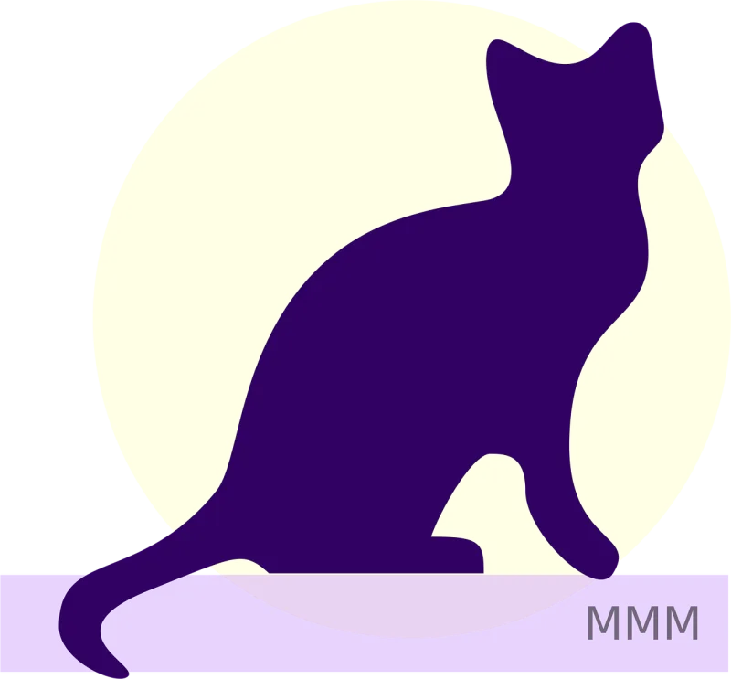 Cat Animal Moon Stickdatei – Natur
