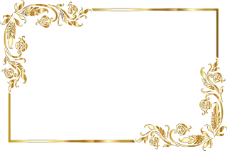 Frame Border Gold Stickdatei