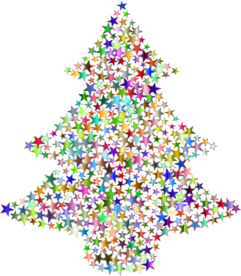 Christmas tree Tree Stars Stickdatei – Weihnachten