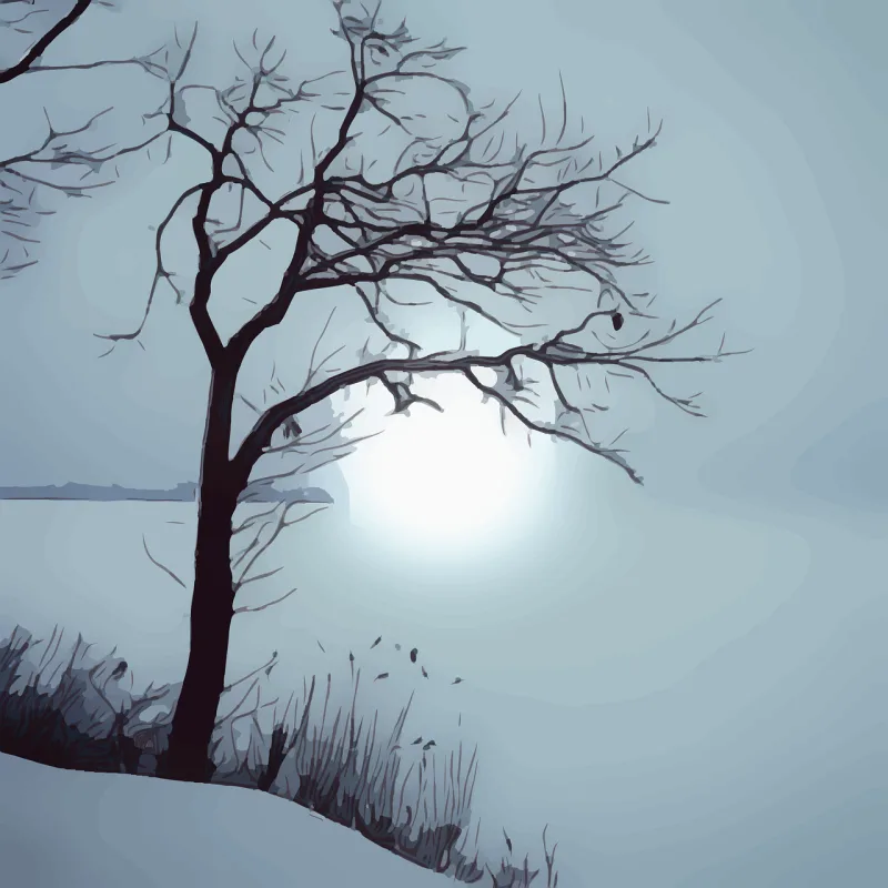 Tree Frozen Frost Stickdatei – Weihnachten