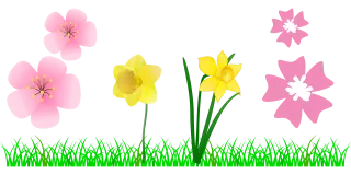 Grass Flower wallpaper Spring Stickdatei