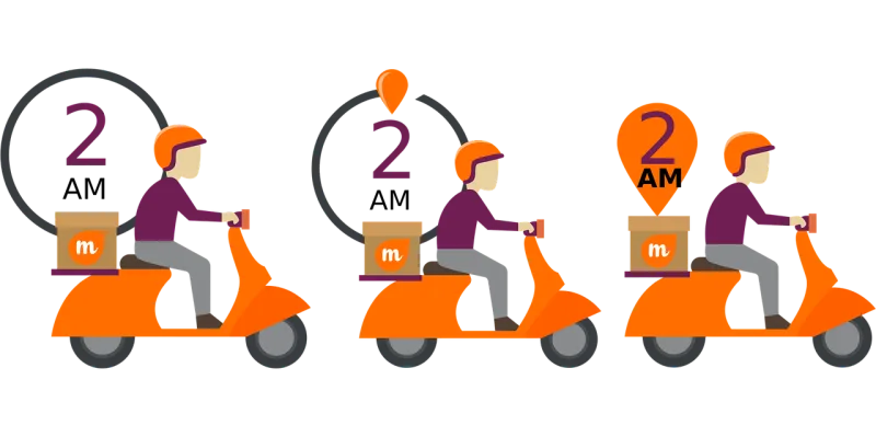 Delivery Delivery scooter Scooter Stickdatei – Fahrzeuge