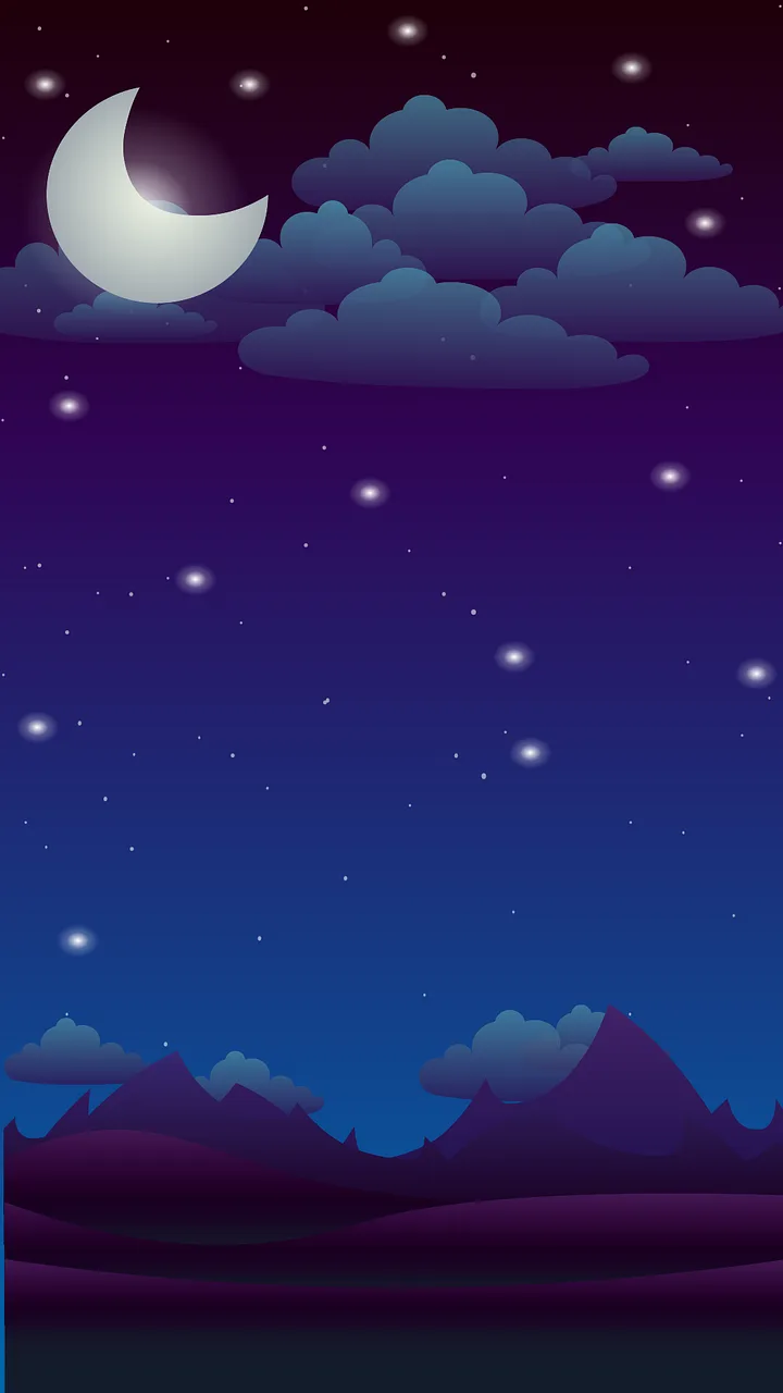 Night Nature Background Stickdatei – Natur