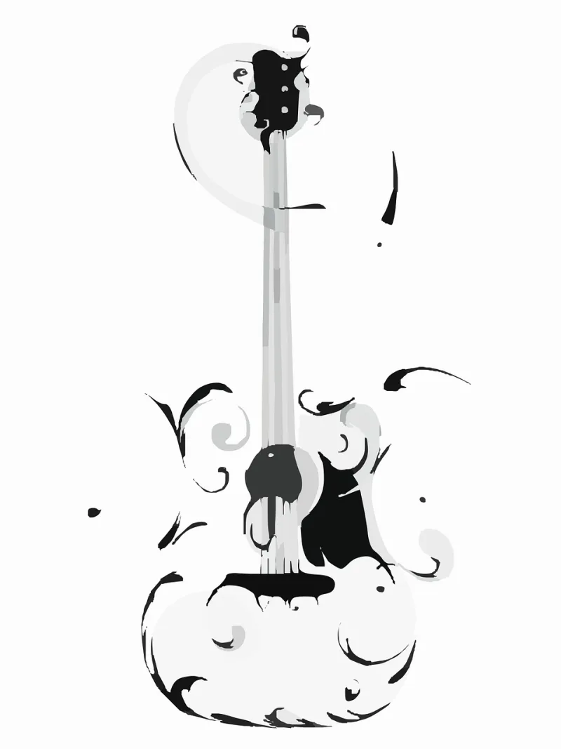 Guitar Instrument Musical Stickdatei – Musik