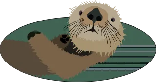 Otter Animal Mammal Stickdatei