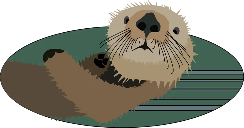 Otter Animal Mammal Stickdatei – Sport