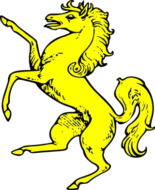 Shield Horse Gold Stickdatei