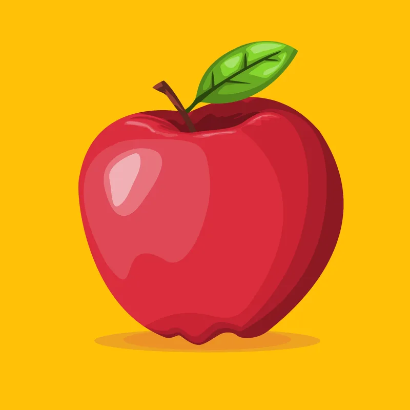 Fruit Apple Red Stickdatei – Essen & Trinken