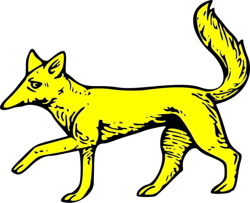 Shield Fox Gold Stickdatei – Tiere