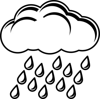 Raincloud Rain Cloud Stickdatei