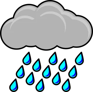 Raincloud Storm Weather Stickdatei