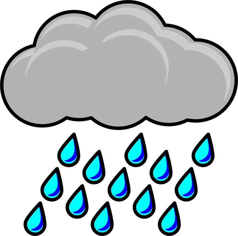 Raincloud Storm Weather Stickdatei – Natur