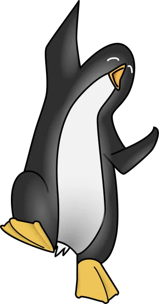 Penguin Dance Happy Stickdatei