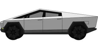 Tesla Cybertruck Electric car Stickdatei