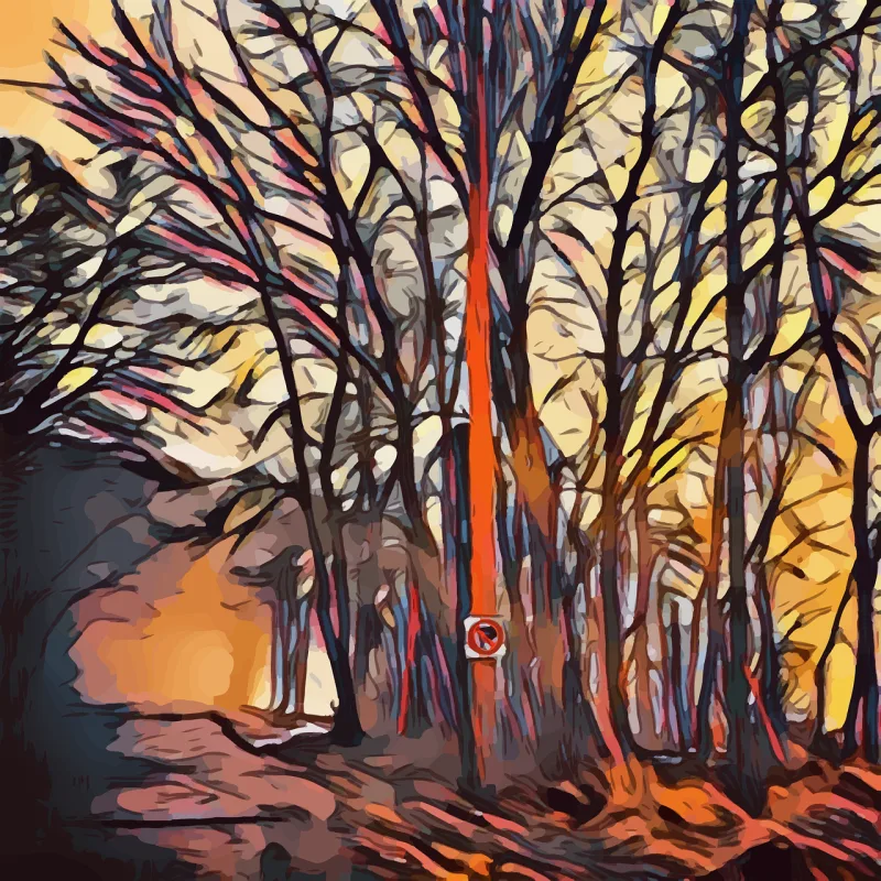 Woods Trees Forest Stickdatei – Natur