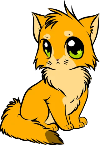 Cat Animal Anime Stickdatei