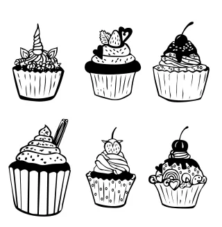 Cup cake Cake Cupcake Stickdatei