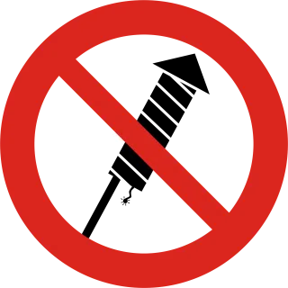Sign Rocket Prohibition Stickdatei