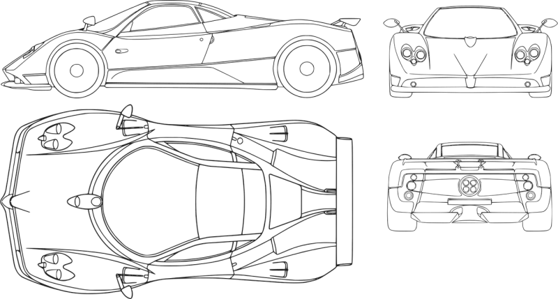 Car Ferrari Transportation Stickdatei – Fahrzeuge