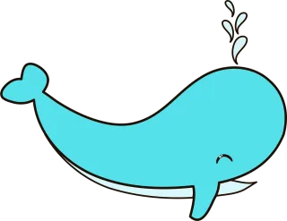 Whale Nature Sea Stickdatei