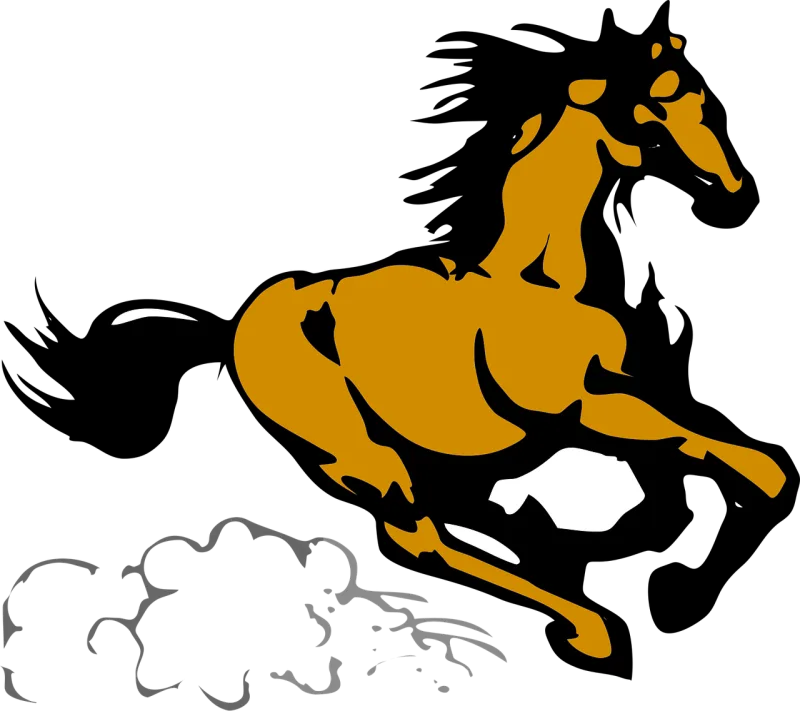 Horse Animal Mammal Stickdatei – Tiere