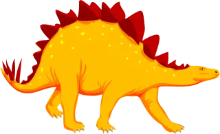 Dinosaur Stegosaurus Animal Stickdatei