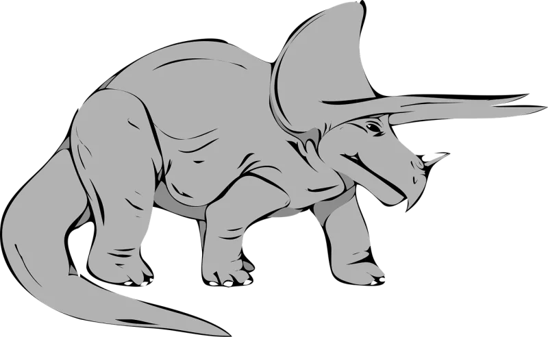 Dinosaur Triceratops Extinct Stickdatei – Kinder