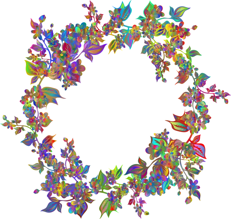 Flowers Wreath Bouquet Stickdatei – Blumen