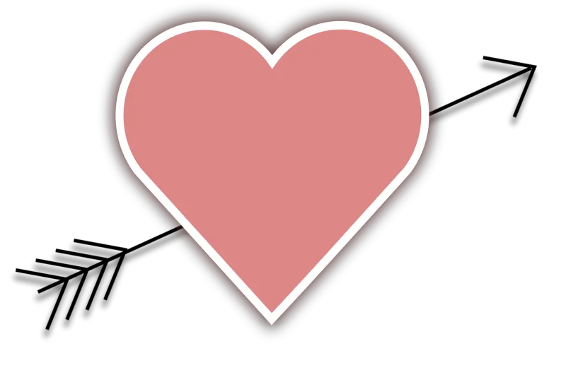 Heart Arrow Love Stickdatei – Herzen & Liebe