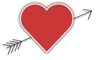 Heart Arrow Valentine Stickdatei