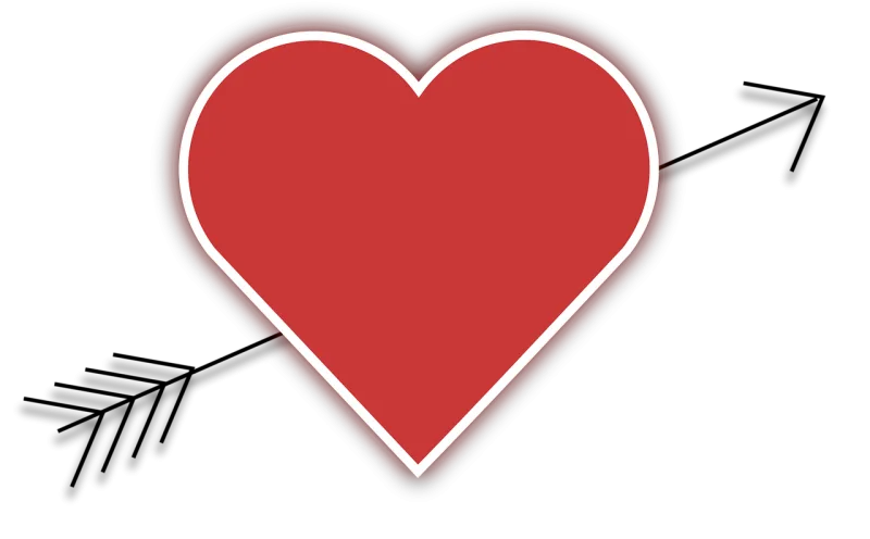 Heart Arrow Valentine Stickdatei – Herzen & Liebe